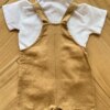 fernandaramosstore com br Conjunto Infantil Masculino Body Polo e Jardineira Caramelo2