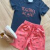 fernandaramoskids com br Conjunto Infantil Masculino Camiseta Bermuda Together We Win 1