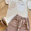 fernandaramoskids com br Conjunto Infantil Masculino Camiseta Born To Be Brave e Bermuda1