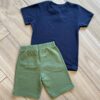 fernandaramoskids com br Conjunto Infantil Masculino Camiseta Dino e Bermuda Verde Musgo 2