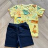 fernandaramoskids com br Conjunto Infantil Masculino Camiseta Dinosaur e Bermuda Preta 2