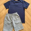 fernandaramoskids com br Conjunto Infantil Masculino Camiseta e Bermuda Azul 2