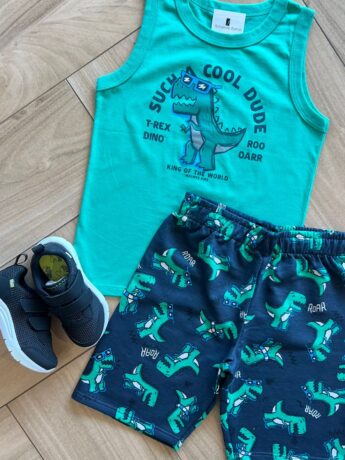 fernandaramoskids com br Conjunto Infantil Masculino Camiseta e Bermuda Jacaré 1