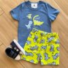Conjunto Infantil Masculino Camiseta e Bermuda Meus Melhore Amigos Fernanda Ramos Kids