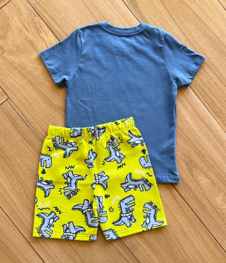 fernandaramoskids com br Conjunto Infantil Masculino Camiseta e Bermuda Meus Melhore Amigos 2