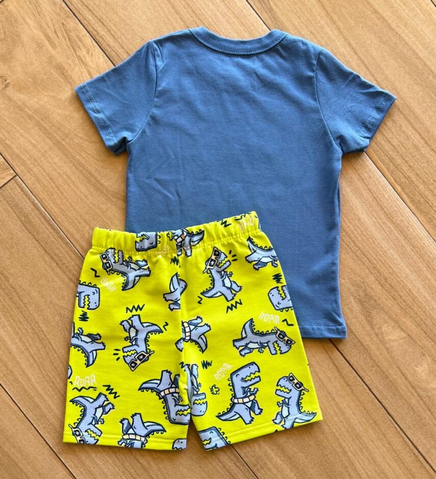 fernandaramoskids com br Conjunto Infantil Masculino Camiseta e Bermuda Meus Melhore Amigos 2