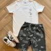Conjunto Infantil Masculino Camiseta e Bermuda Summer Fernanda Ramos Kids