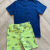 fernandaramoskids com br Conjunto Infantil Masculino Camiseta Engoy e Bermuda Estampada Verde2