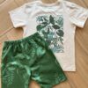 Conjunto Infantil Masculino Camiseta Good Times e Bermuda Estampada Fernanda Ramos Kids