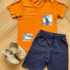 Conjunto Infantil Masculino Deepest Camiseta Bermuda Fernanda ramos kids