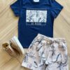 Conjunto Infantil Masculino Get Outside Camiseta Bermuda Fernanda Ramos Kids