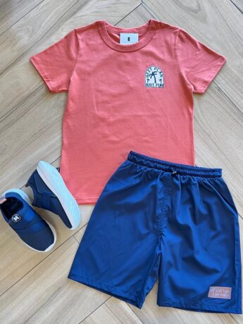 Conjunto Infantil Masculino Next Plan Camiseta Bermuda Fernanda ramos kids
