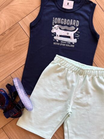 fernandaramoskids com br Conjunto Infantil Masculino Regata e Bermuda Longboard 1