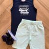 Conjunto Infantil Masculino Regata e Bermuda Longboard Fernanda Ramos Kids