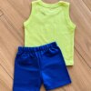 fernandaramoskids com br Conjunto Infantil Masculino Regata Tigre e Bermuda Azul2