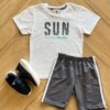 Conjunto Infantil Masculino Sun Camiseta Bermuda Fernanda ramos kids
