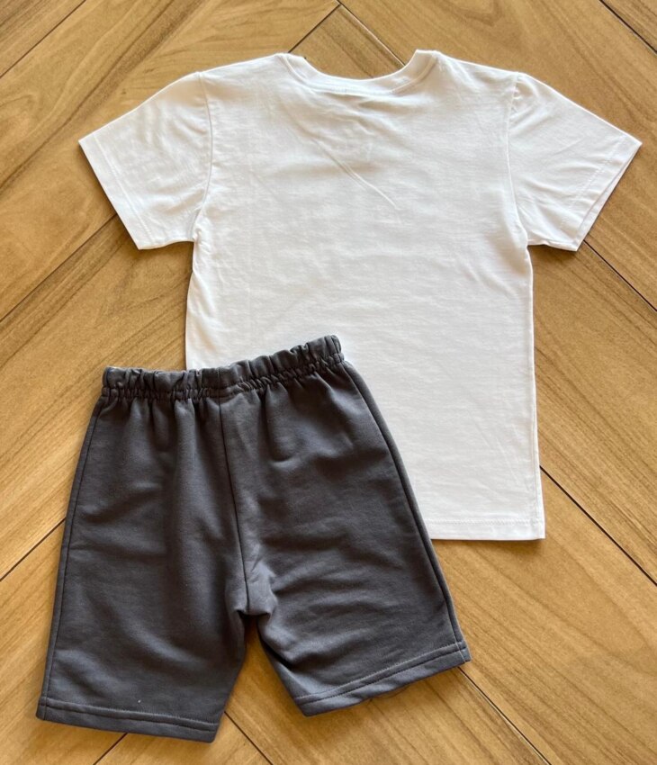 fernandaramoskids com br Conjunto Infantil Masculino Sun Camiseta Bermuda 2
