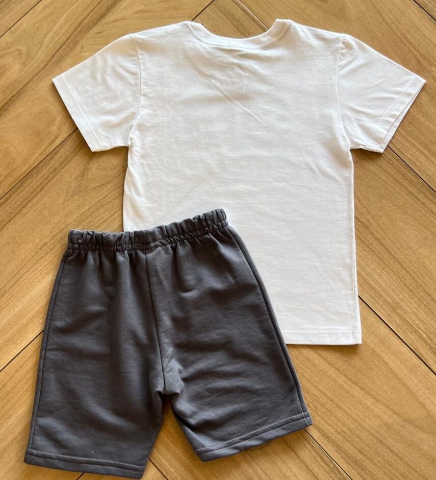 fernandaramoskids com br Conjunto Infantil Masculino Sun Camiseta Bermuda 2