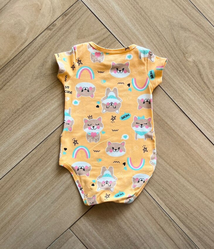 fernandaramoskids com br Kit 3 Body Infantil Unissex com Manga Estampados3