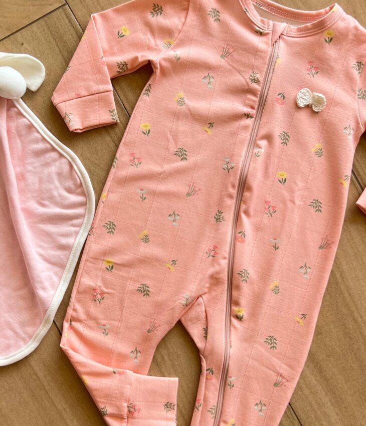 fernandaramoskids com br Macacão Infantil Feminino Manga Longa com Ziper Florida 1