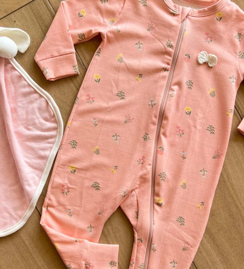 fernandaramoskids com br Macacão Infantil Feminino Manga Longa com Ziper Florida 1