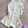 fernandaramoskids com br Macaquinho Infantil Feminino Estamapado Arco Íris Amarelo 1