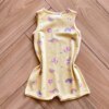 fernandaramoskids com br Macaquinho Infantil Feminino Estamapado Arco Íris Amarelo 2