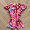 fernandaramoskids com br Macaquinho Infantil Feminino Estamapado Safari Rosa 2