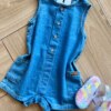 fernandaramoskids com br Macaquinho Infantil Feminino Jeans com Botões 1
