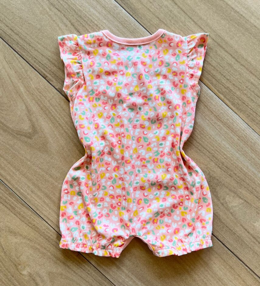 fernandaramoskids com br Macaquinho Infantil Feminino Meia Malha Estampa Oncinha Rosa2