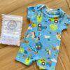 fernandaramoskids com br Macaquinho Infantil Masculino Manga Curta Meia Malha Azul Estampado 1