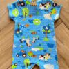 fernandaramoskids com br Macaquinho Infantil Masculino Manga Curta Meia Malha Azul Estampado 2