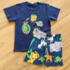 Pijama Infantil Masculino Camiseta e Bermuda Estampada Bichinho Fernanda Ramos Kids