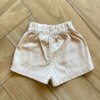 fernandaramoskids com br Short Infantil Feminino Jeans Bolso frontal Bege2