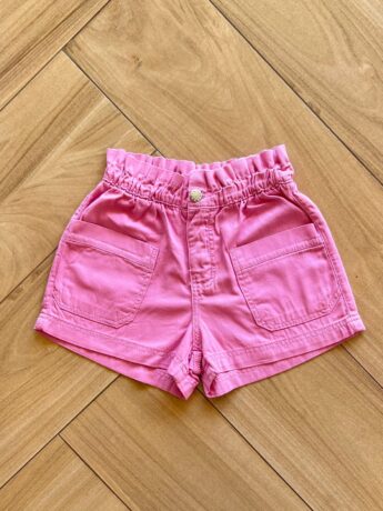 Short Infantil Feminino Jeans Bolso frontal Lilás Fernanda Ramos Kids