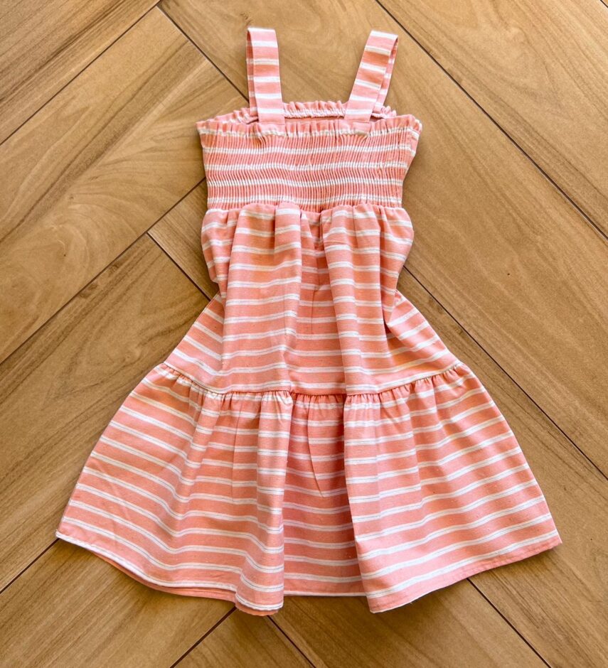 Vestido Infantil Feminino Alçinha Rose com Detalhes Prateado Fernanda Ramos Kids