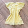 Vestido Infantil Feminino Amarelo com Detalhe em Brilho 1 Fernanda Ramos Kids