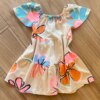 fernandaramoskids com br Vestido Infantil Feminino Bege Estampa Flor 2