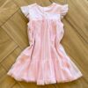 Vestido Infantil Feminino Cetim com Detalhe em Tule com Aplicação 1 Fernanda Ramos Kids
