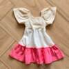 fernandaramoskids com br Vestido Infantil Feminino com Amarração na Frente 3 Cores 2