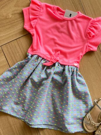 fernandaramoskids com br Vestido Infantil Feminino com Detalhe Canelado 1