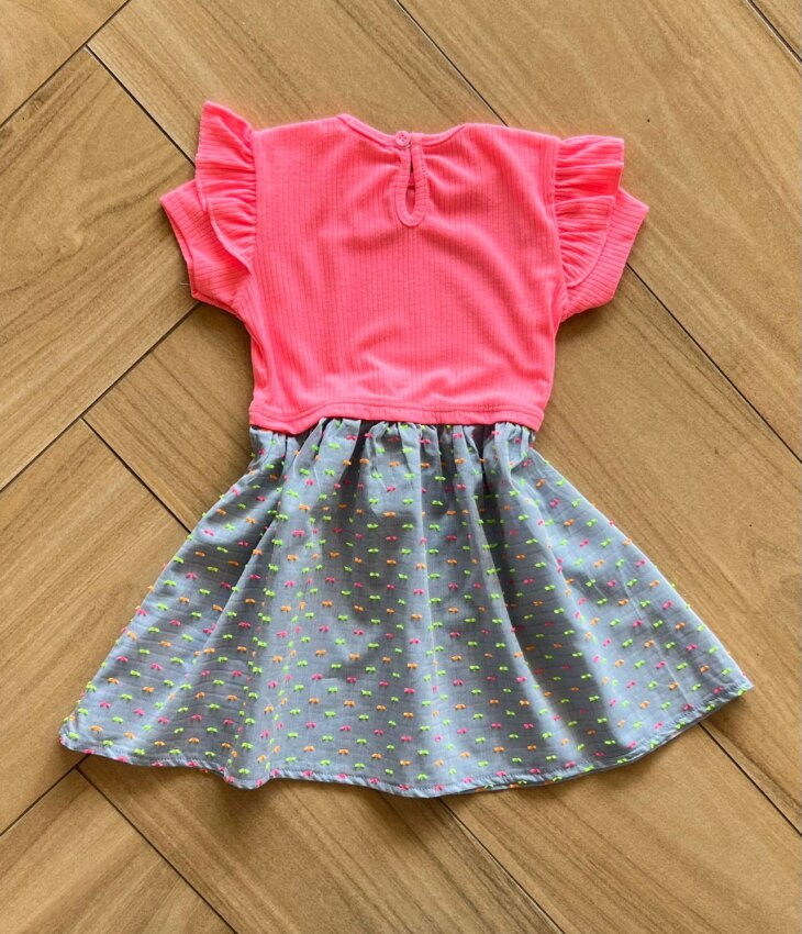 fernandaramoskids com br Vestido Infantil Feminino com Detalhe Canelado 2