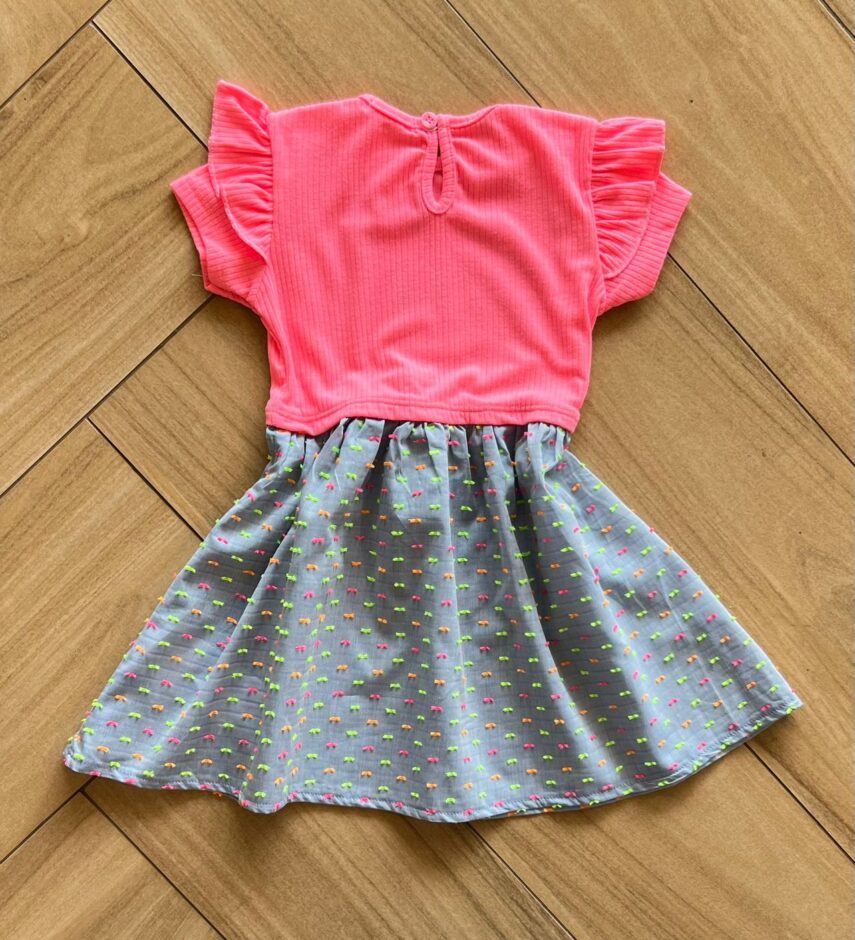 fernandaramoskids com br Vestido Infantil Feminino com Detalhe Canelado 2