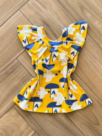 Vestido Infantil Feminino Cotton Pássaro 1 Fernanda ramos kids