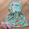 Vestido Infantil Feminino Curto Amplo Estampa Animal Fernanda ramos kids