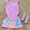Vestido Infantil Feminino Curto Amplo Estampado Fernanda ramos kids