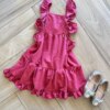 fernandaramoskids com br Vestido Infantil Feminino Curto com Pérola 1