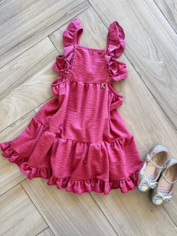 fernandaramoskids com br Vestido Infantil Feminino Curto com Pérola 1