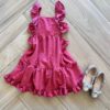 Vestido Infantil Feminino Curto com Pérola Fernanda ramos kids