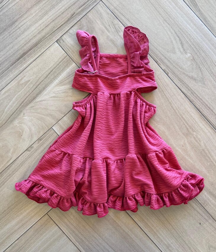 fernandaramoskids com br Vestido Infantil Feminino Curto com Pérola 2